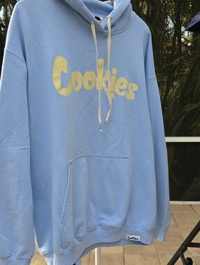 COOKIES Light Blue Hooded Sweatshirt